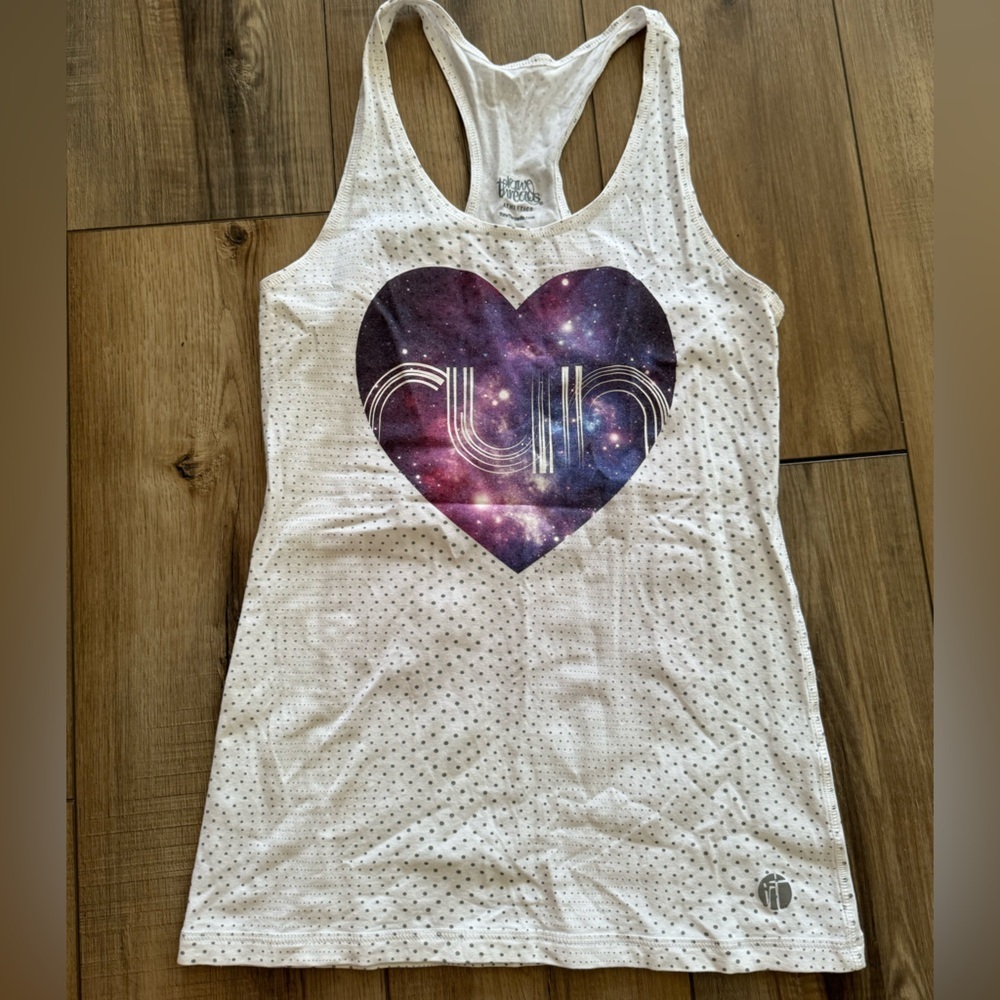 Raw Threads Galaxy Run Tank | Bamboo Moisture Wicking | Size S | EUC
